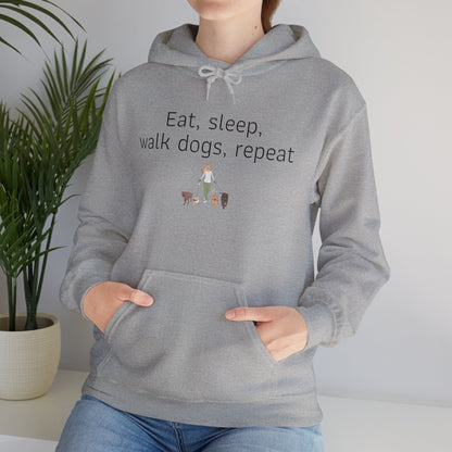 Hettegenser - "Eat, sleep, walk dogs, repeat"