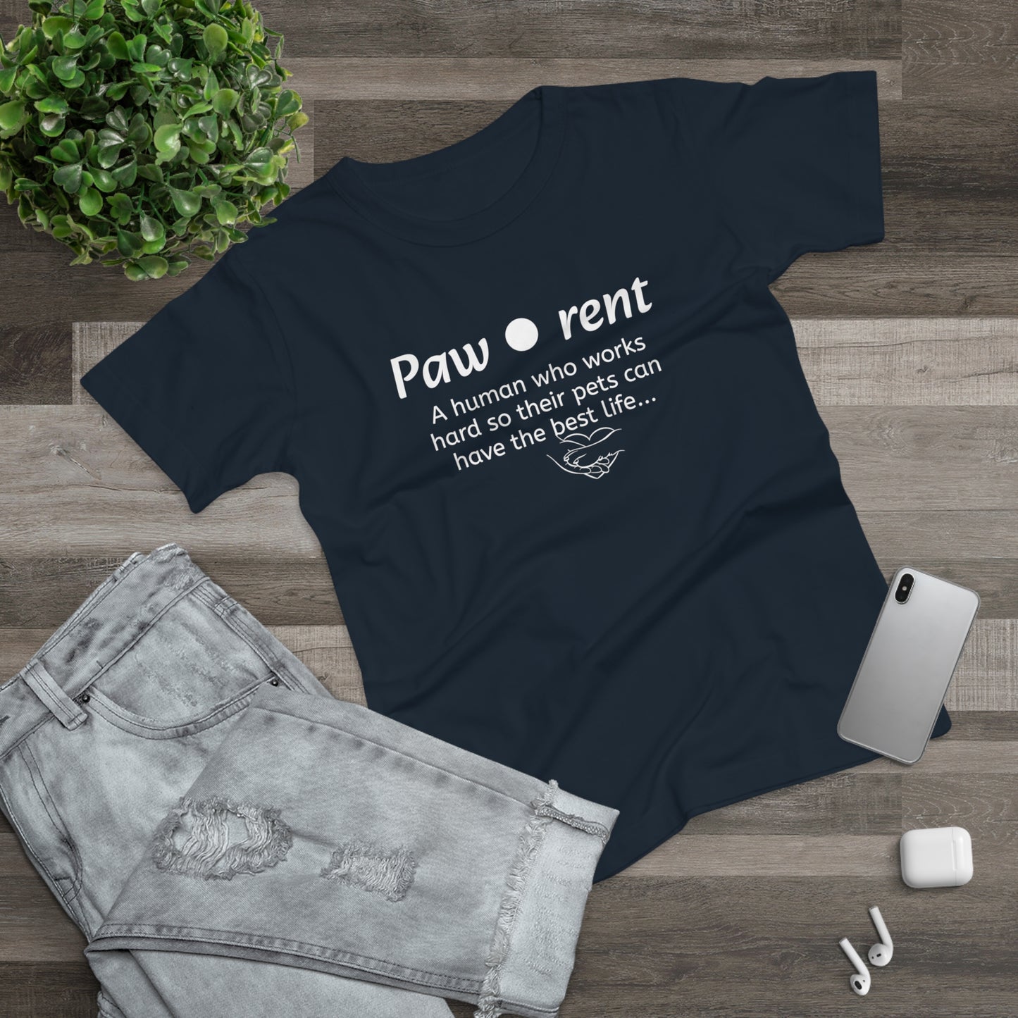 T-skjorte Dame - "Paw-rent"