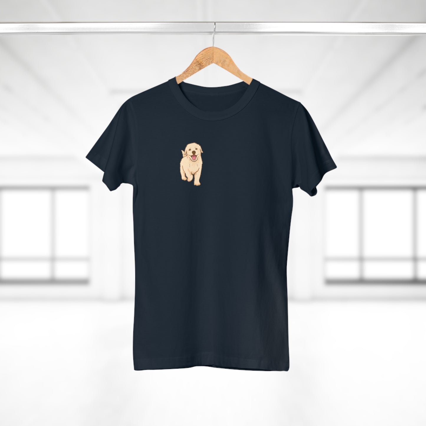 T-skjorte Dame - "Golden puppy"
