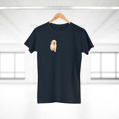 T-skjorte Dame - "Golden puppy"