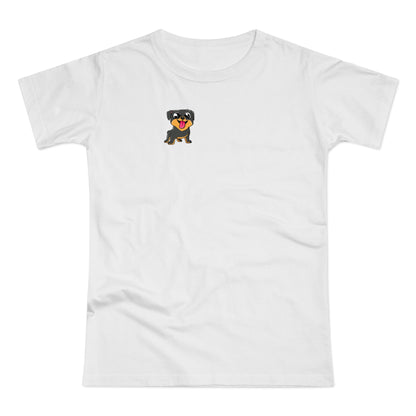T-skjorte Dame - "Rottweiler puppy"